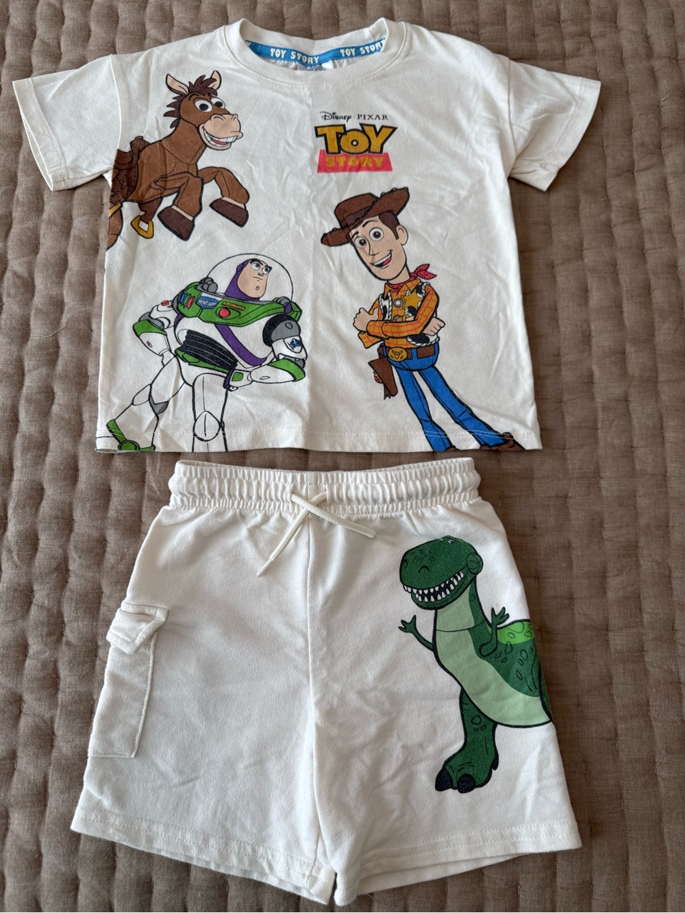 Toy Story Toddler Boys Short Sleeve Graphic Tee and Matching Shorts Set